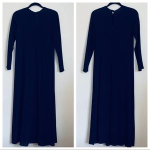 Vintage Laundry Shelli Segal Navy Long Sleeve Tunic…